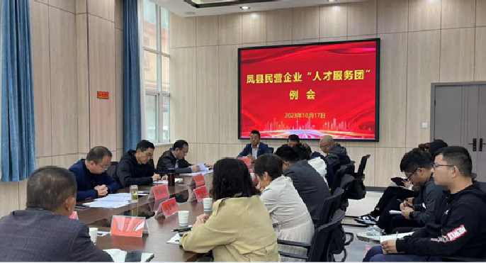 鳳縣召開(kāi)民營(yíng)企業(yè)“人才服務(wù)團(tuán)”工作例會(huì)